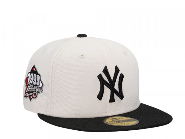 New Era New York Yankees World Series 1999 Black Chrome Two Tone Edition 59Fifty Fitted Cap