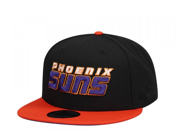New Era Phoenix Suns Black Orange Two Tone Edition 9Fifty Snapback Cap