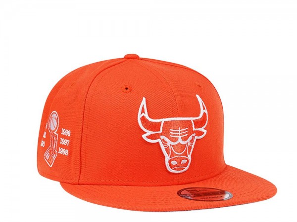 New Era Chicago Bulls Champions Orange Edition 9Fifty Snapback Cap