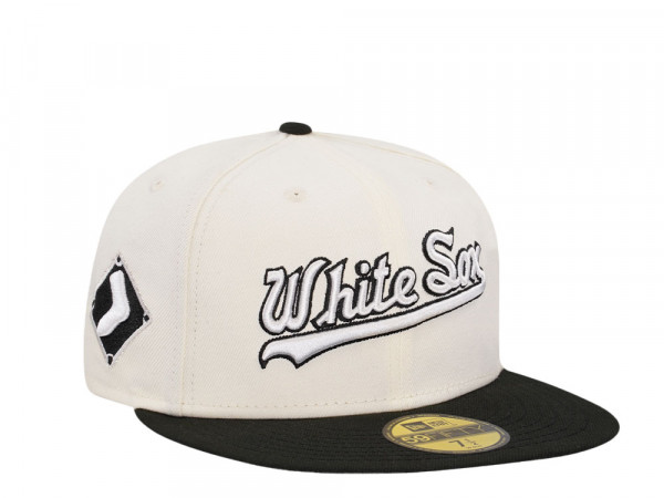 New Era Chicago White Sox Chrome Throwback Two Tone Edition 59Fifty Fitted Cap