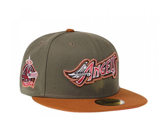 New Era Anaheim Angels 40th Anniversary Copper Prime Two Tone Edition 59Fifty Fitted Cap
