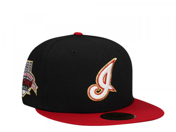 New Era Cleveland Indians 10th Anniversary Jacobs  Field Gold Throwback Two Tone Edition 59Fifty Fitted Cap