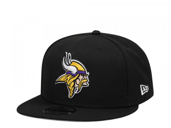 New Era Minnesota Vikings All Black Classic Edition 9Fifty Snapback Cap