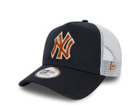 New Era New York Yankees Boucle Black 9Forty Trucker Strapback Cap