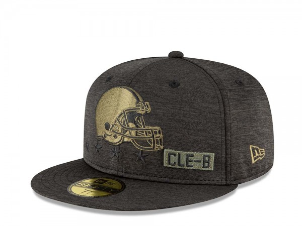 New Era Cleveland Browns Salute to Service 2020 Fitted 59Fifty Cap