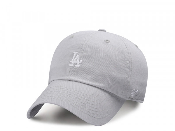 47Brand Los Angeles Dodgers Gray Base Runner Clean up Strapback Cap