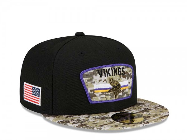 New Era Minnesota Vikings Salute to Service 21 59Fifty Fitted Cap