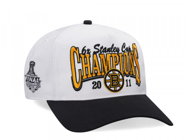 47Brand Boston Bruins 2011 Stanley Cup White Vintage Hitch Snapback Cap