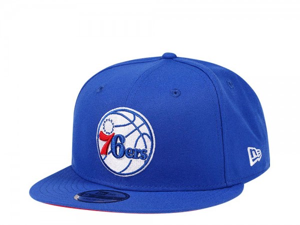 New Era Philadelphia 76ers Blue and Red Edition 9Fifty Snapback Cap