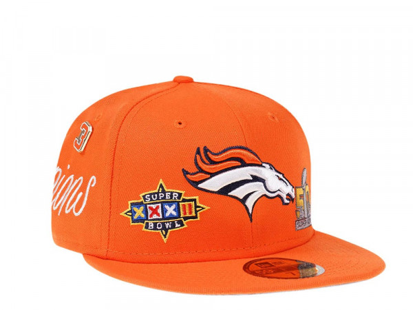 New Era Denver Broncos Historicchamps Orange 59Fifty Fitted Cap