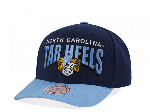 Mitchell & Ness North Carolina Tar Heels Pro Crown Fit Navy Snapback Cap