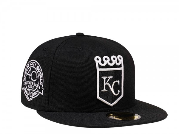 New Era Kansas City Royals 40th Anniversary Black Edition 59Fifty Fitted Cap