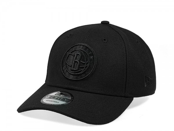 New Era Brooklyn Nets All Black Edition 9Forty Snapback Cap