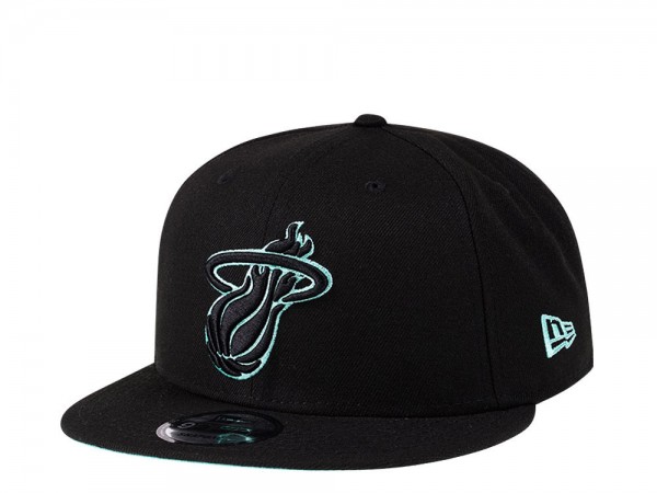 New Era Miami Heat Black Mint Edition 9Fifty Snapback Cap