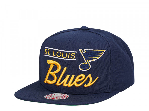 Mitchell & Ness St. Louis Blues Lock Up Vintage Snapback Cap