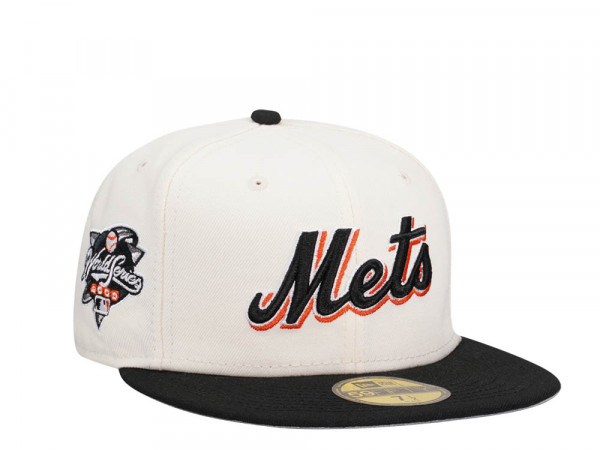 New Era New York Mets World Series 2000 Black Chrome Two Tone Edition 59Fifty Fitted Cap