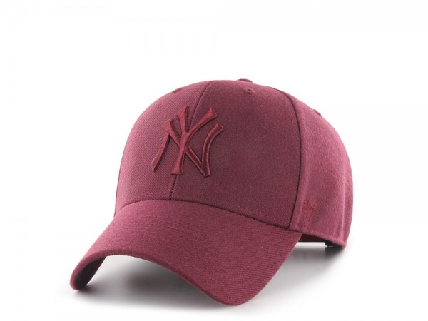 47Brand New York Yankees Deep Red Classic Snapback Cap