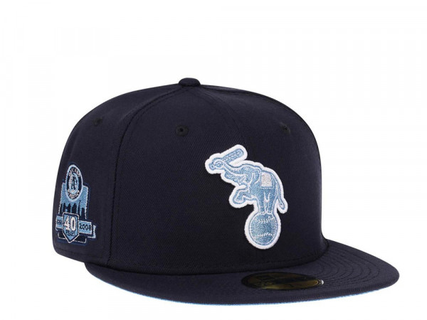 New Era Oakland Athletics 40th Anniversary Glacier Blue Edition 59Fifty Fitted Cap
