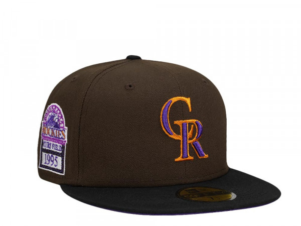 New Era Colorado Rockies Coors Field 1995 Chocolate Two Tone Prime Edition 59Fifty Fitted Cap