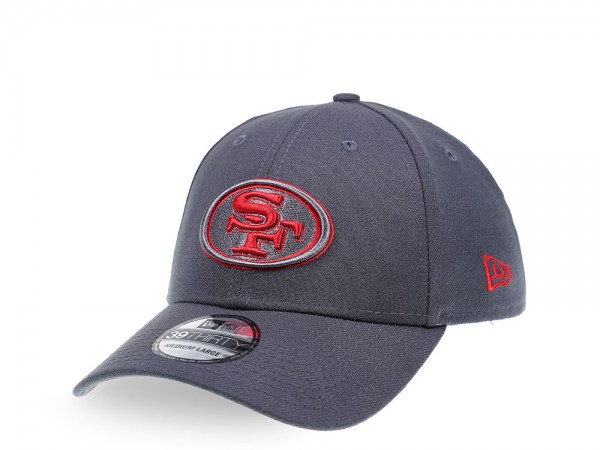 New Era San Francisco 49ers Graphite 39Thirty Stretch Cap