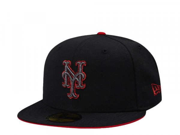 New Era New York Mets Black Metallic Edition 59Fifty Fitted Cap