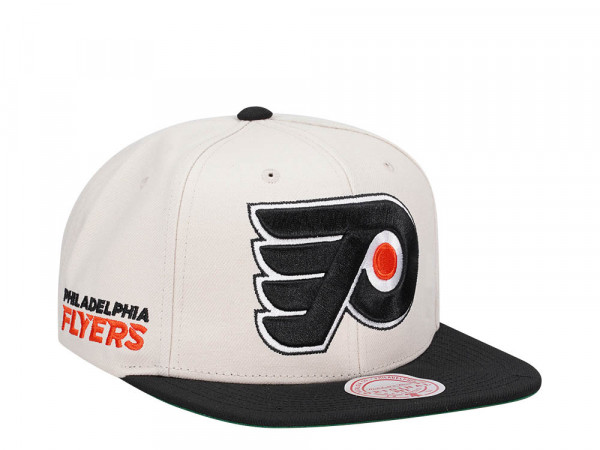 Mitchell & Ness Philadelphia Flyers Vintage Off-White Snapback Cap