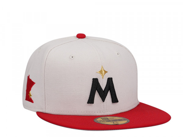 New Era Minnesota Twins Stone Iconic Two Tone Edition 59Fifty Fitted Cap