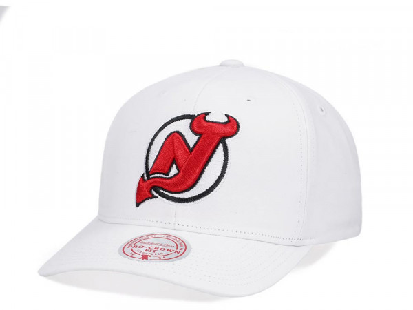 Mitchell & Ness New Jersey Devils All in Pro White Snapback Cap