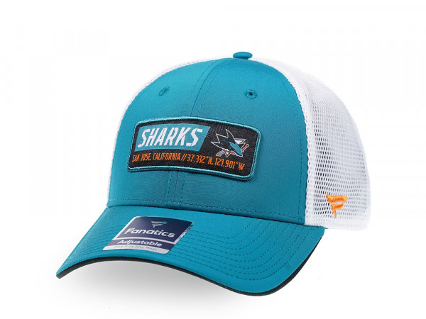 Fanatics San Jose Sharks Blue Iconic Trucker Snapback Cap
