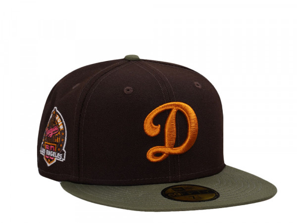 New Era Los Angeles Dodgers 50th Anniversary Burnt Wood Two Tone Edition 59Fifty Fitted Cap