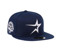 New Era Houston Astros 45th Anniversary Platinum Navy Edition 59Fifty Fitted Cap