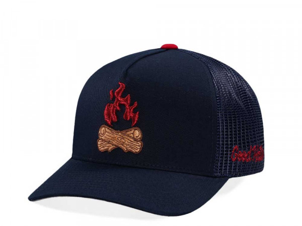 Good Hats Camp Fire Navy Trucker Edition Snapback Cap