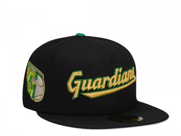 New Era Cleveland Guardians Black Gold Prime Edition 59Fifty Fitted Cap