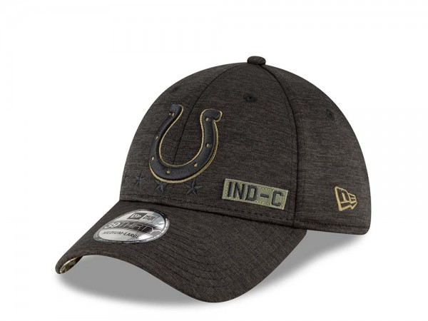 New Era Indianapolis Colts Salute to Service 2020 39Thirty Stretch Cap