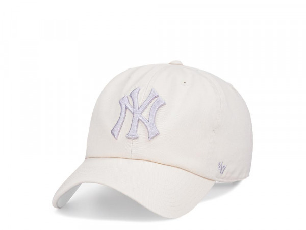 47Brand New York Yankees Natural Clean Up Strapback Cap