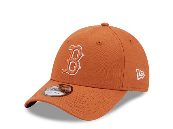 New Era Boston Red Sox League Essential Orange 9Forty Strapback Cap