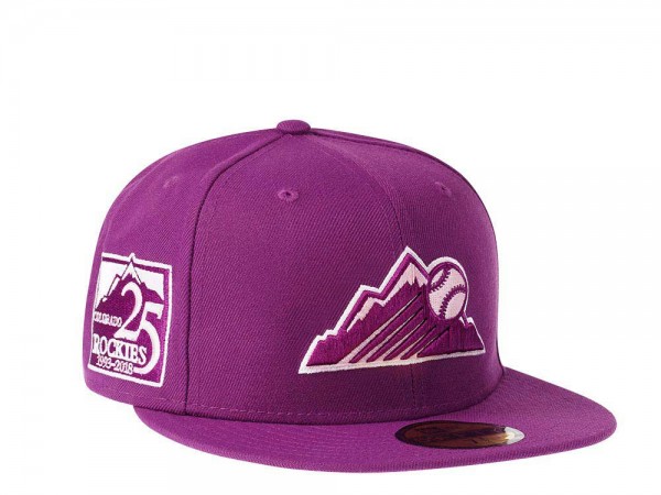 New Era Colorado Rockies 25th Anniversary Purple Prime Edition 59Fifty Fitted Cap