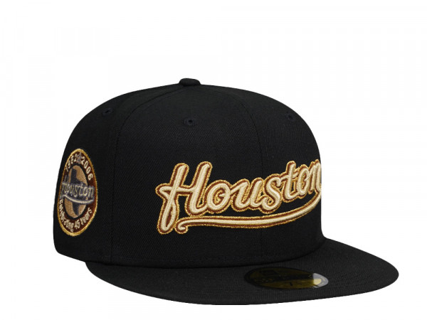 New Era Houston Astros 45 Years Black Vegas Edition 59Fifty Fitted Cap