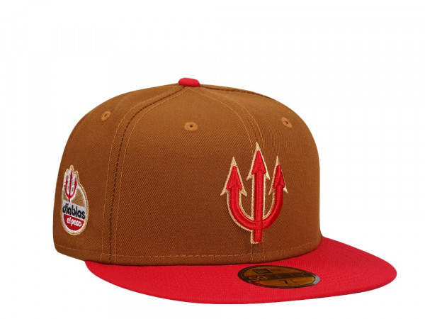 New Era El Paso Diablos Bourbon Prime Two Tone Throwback Edition 59Fifty Fitted Cap