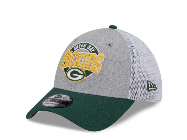 New Era Green Bay Packers Heather E3 Two Tone Edition 39Thirty Stretch Cap