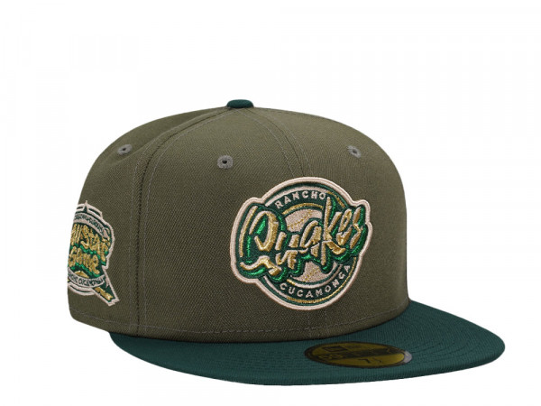 New Era Rancho Cucamonga Quakes All Star Game 2015 Sneaky Olive Two Tone Edition 59Fifty Fitted Cap