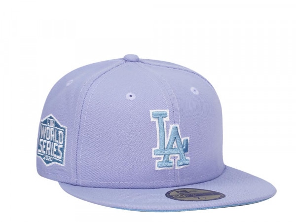 New Era Los Angeles Dodgers World Series 2020 Lavender Sky Edition 59Fifty Fitted Cap