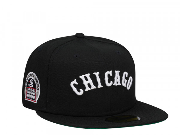 New Era Chicago White Sox Comiskey Park Black Throwback Edition 59Fifty Fitted Cap