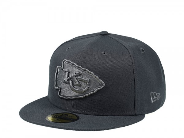 New Era Kansas City Chiefs All Graphite Edition 59Fifty Fitted Cap