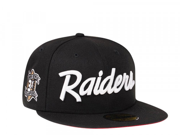 New Era Las Vegas Raiders 3x Super Bowl Champions Black and Red Edition 59Fifty Fitted Cap