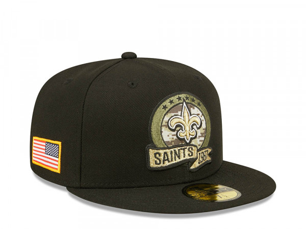 New Era New Orleans Saints Salute to Service 2022 Fitted 59Fifty Cap