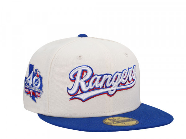 New Era Texas Rangers 40th Anniversary Chrome Color Flip Two Tone Edition 59Fifty Fitted Cap