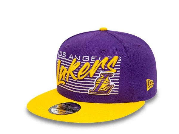 New Era Los Angeles Lakers Team Wordmark 9Fifty Snapback Cap