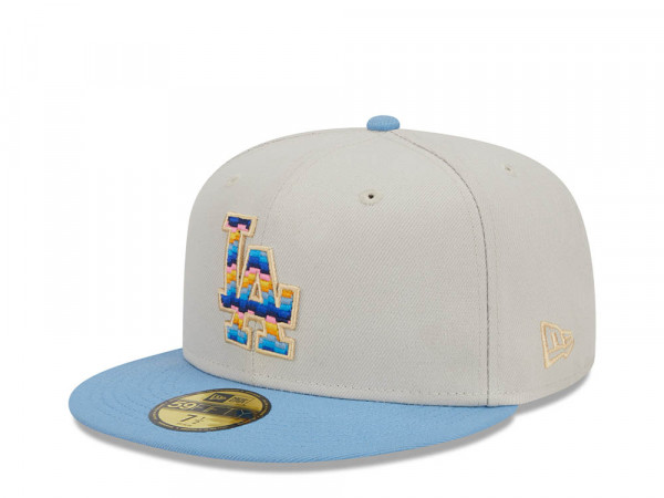 New Era Los Angeles Dodgers Beachfront Stone Two Tone Edition 59Fifty Fitted Cap