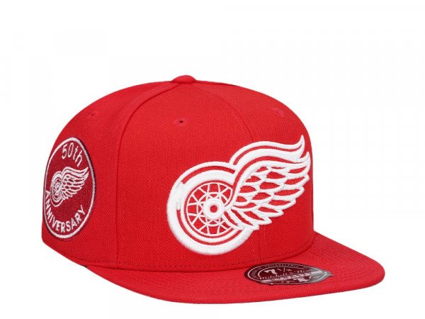 Mitchell & Ness Detroit Red Wings 50th Anniversary Vintage Edition Dynasty Fitted Cap